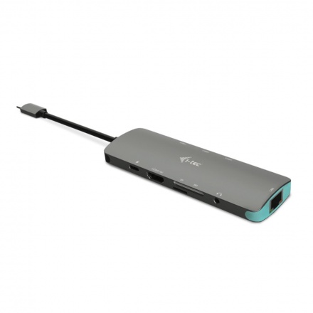 i-tec USB-C Metal Nano Docking Station 4K HDMI LAN, Power Delivery 100W, C31NANODOCKLANPD
