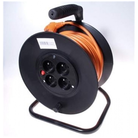 PremiumCord Prodlužovací kabel 230V 25m buben, průřez vodiče 3x1,5mm2, ppb-01-25