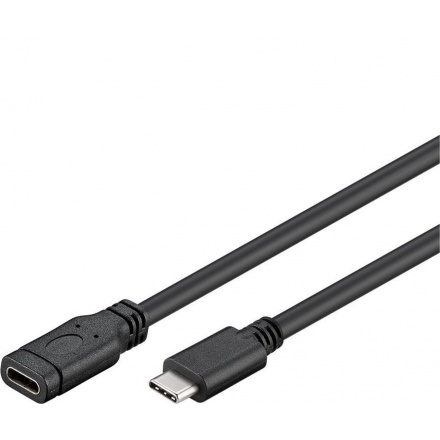 PremiumCord Prodlužovací kabel USB 3.1 konektor C/male - C/female, černý, 2m, ku31mf2