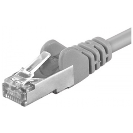 Premiumcord Patch kabel CAT6a S-FTP, RJ45-RJ45, AWG 26/7 20m, šedá, sp6asftp200