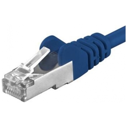 Premiumcord Patch kabel CAT6a S-FTP, RJ45-RJ45, AWG 26/7 1,5m, modrá, sp6asftp015B