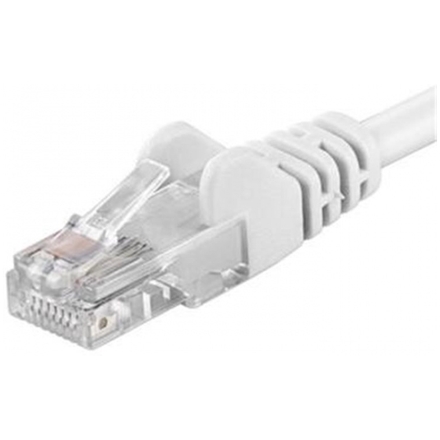 PREMIUMCORD Patch kabel UTP RJ45-RJ45 level 5e 0.5m, bílá, sputp005W