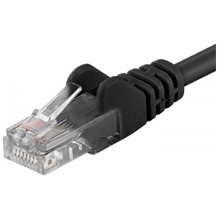 PREMIUMCORD Patch kabel UTP RJ45-RJ45 level 5e 1,5m, černý, sputp015C