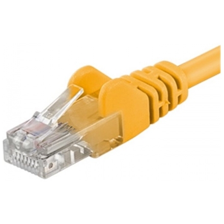PREMIUMCORD Patch kabel UTP RJ45-RJ45 level CAT6, 0.25m, žlutá, sp6utp002Y