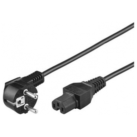 PremiumCord Kabel síťový 230V k počítači 2m IEC 320 C15 konektor s drážkou, kpsps2