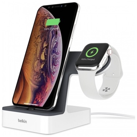 BELKIN Charge dock for iPhone & Apple Watch, bílý, F8J237vfWHT