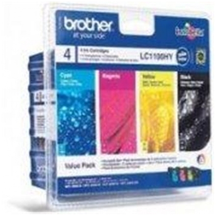 BROTHER LC-1100HY VALBP(inkoust multipack-černá+tři barvy), LC1100HYVALBP - originální