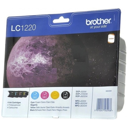 BROTHER LC-1220VALBP (inkoust multipack Bk+CMY), LC1220VALBP - originální