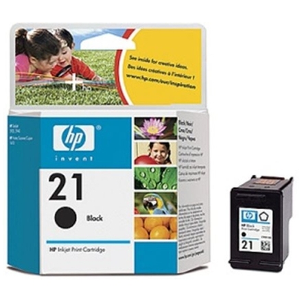 HP no. 21 - černá ink. kazeta, C9351AE, C9351AE - originální