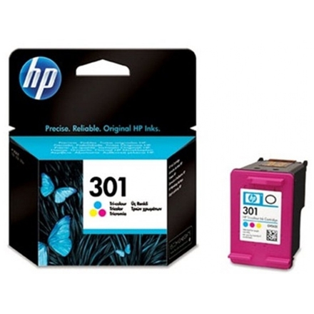 HP 301 tříbarevná inkoustová kazeta, CH562EE, CH562EE - originální