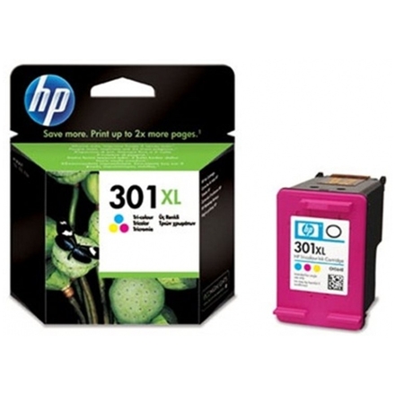 HP 301XL tříbarevná inkoustová kazeta, CH564EE, CH564EE - originální