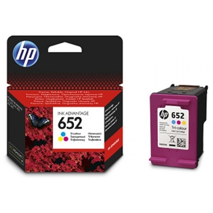 HP 652 3barevná ink kazeta, F6V24AE, F6V24AE - originální