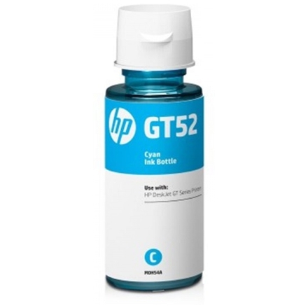 HP GT52 - azurová lahvička s inkoustem, M0H54AE - originální