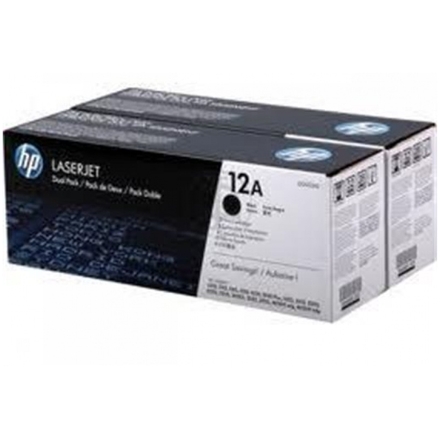 HP tisková kazeta černá,2-pack Q2612AD, Q2612AD - originální
