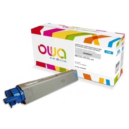 OWA Armor toner kompatibilní s OKI 43459331, 2500st, modrá/cyan, K15280OW