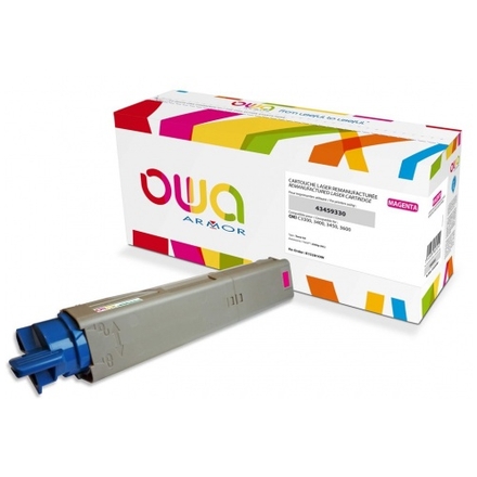 OWA Armor toner kompatibilní s OKI 43459330, 2500st, červená/magenta, K15281OW