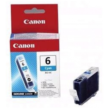 CANON BCI-6C, inkoustová kazeta pro S8xx,S9xx,i9xx modrá, 4706A002 - originální