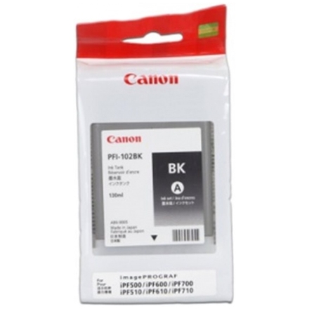 CANON INK PFI-102 BLACK iPF-500, 600, 700, CF0895B001 - originální