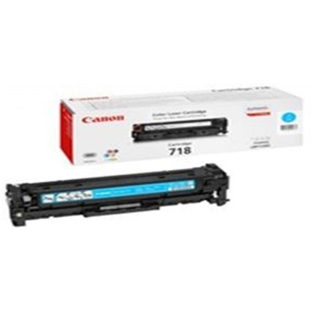 Canon toner CRG-718C, azurový, 2661B002 - originální