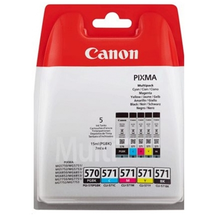 Canon PGI-570/CLI + 571 PGBK/C/M/Y/BK Multi pack, 0372C004 - originální