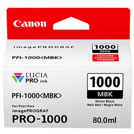 Canon PFI-1000 MBK, matný černý, 0545C001 - originální
