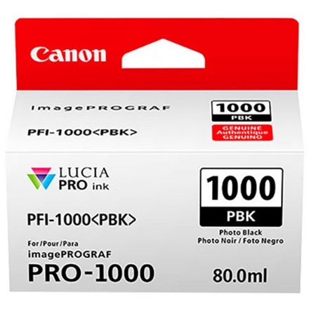 Canon PFI-1000 PBK, photo černý, 0546C001 - originální