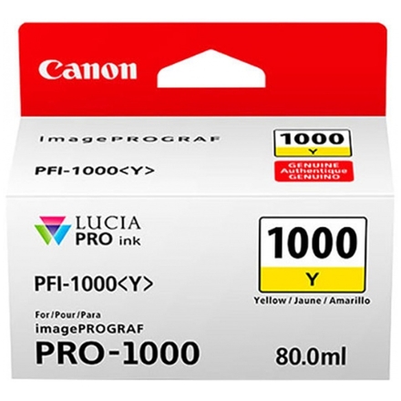Canon PFI-1000 Y, žlutý, 0549C001 - originální