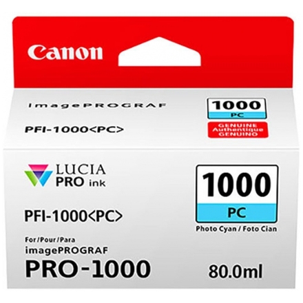Canon PFI-1000 PC, photo azurový, 0550C001 - originální