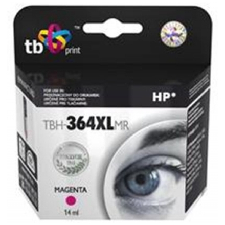 Ink. kazeta TB kompat. s HP CB324EE (No.364), TBH-364XLMR, Magenta, TBH-364XLMR