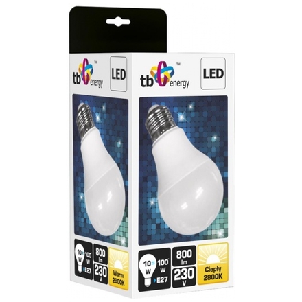 LED žárovka TB Energy E27,230V,10W,Teplá bílá, LLTBEE2B1000005