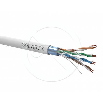 Kabel licna Solarix CAT5E FTP PVC šedý 305m/box SXKL-5E-FTP-PVC, 27800401