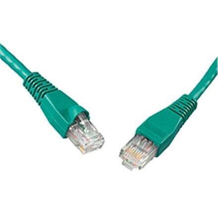 SOLARIX patch kabel CAT5E UTP PVC 1m zelený non-snag proof, 28350109