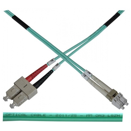 Optický patch kabel duplex LC-SC 50/125 MM 1m OM3, 5027106812