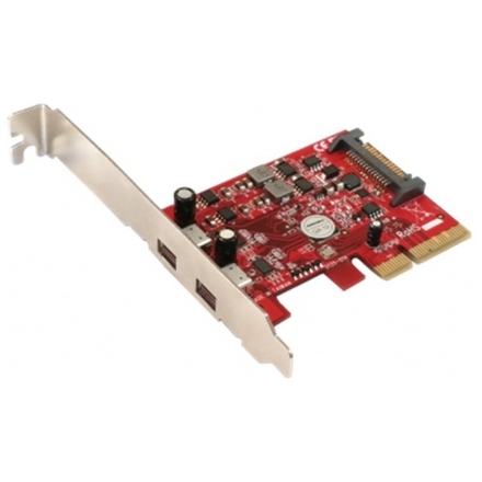 Addonics 2-portový USB 3.1 Type C PCIe 4X řadič, AD2U31PX4-C