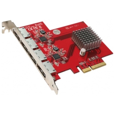Addonics 4-portový eSATA 6G PCIe 4X řadič, AD4ES6GPX4