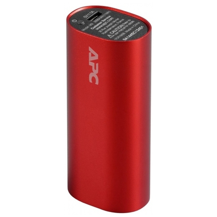 APC Mobile Power Pack, 3000mAh Li-on cylinder, Red (EMEA/CIS/MEA), M3RD-EC