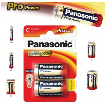 Alkalická baterie C Panasonic Pro Power LR14 2ks, 09832