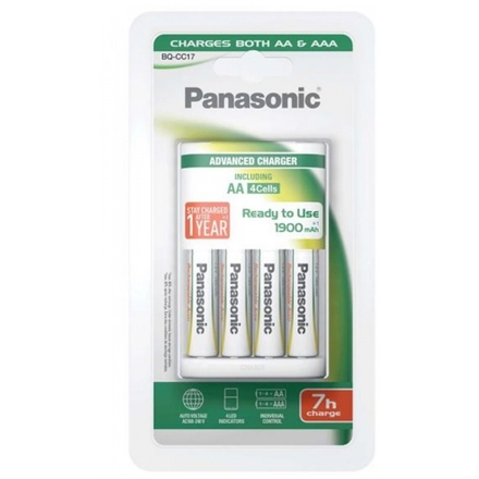 Panasonic BQ-CC17 + 4x AA 1900mAh, 12253