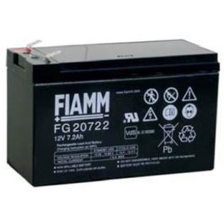 Fiamm olověná baterie FG20722 12V/7,2Ah Faston 6,3, 07955