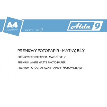 Comgad ALDA9 Fotopapír A4 120 g/m2, prem.matný,100listů, PAP64