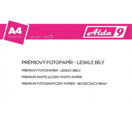 Comgad ALDA9 Fotopapír A4 120 g/m2, prem. lesklý,500listů, PAP43