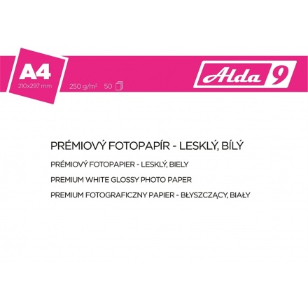 Comgad ALDA9 Fotopapír A4 250 g/m2, prem. lesklý, 50listů, PAP49