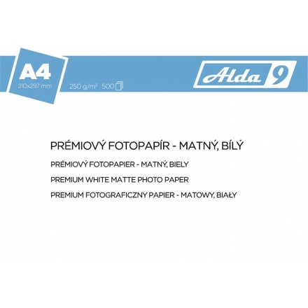 Comgad ALDA9 Fotopapír A4 250 g/m2, prem. matný, 500listů, PAP76