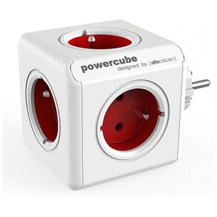 Zásuvka PowerCube ORIGINAL, Red, 5-ti rozbočka, 423652