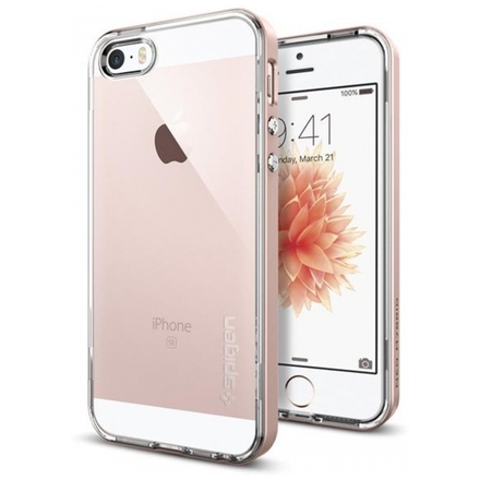 OCHRANNÝ KRYT (TPU+HARD) SPIGEN Neo Hybrid Crystal PRO APPLE IPHONE 5 - ROSE GOLD, HOUAPIP5SPROGO