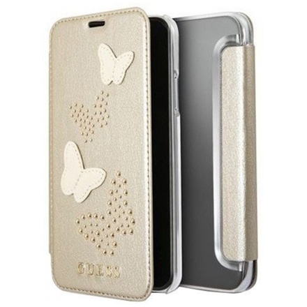 Guess Studs and Sparkle Book Beige pro iPhone X, 3700740407363