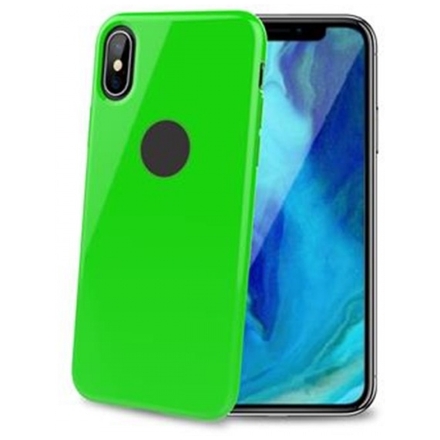 TPU pouzdro CELLY iPhone XS Max, limetkové, GELSKIN999LG