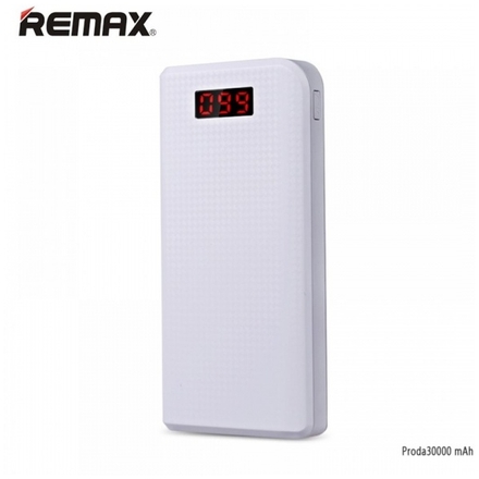 Power bank 30 000 mAh, Remax  Proda, bílá barva, AA-1042