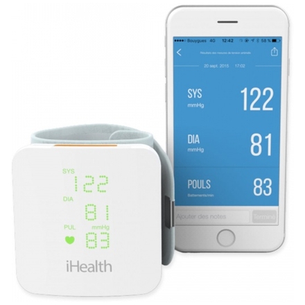 iHealth VIEW chytrý zápěstní měřič krevního tlaku, IH-BP7s