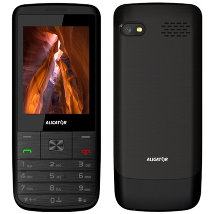 ALIGATOR D920 Dual sim černo-stříbrný, AD920BS